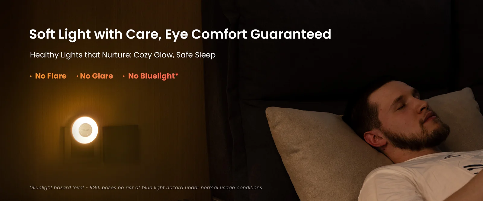 Yeelight Jelly4 Plus Night Light feature panel showing portable design