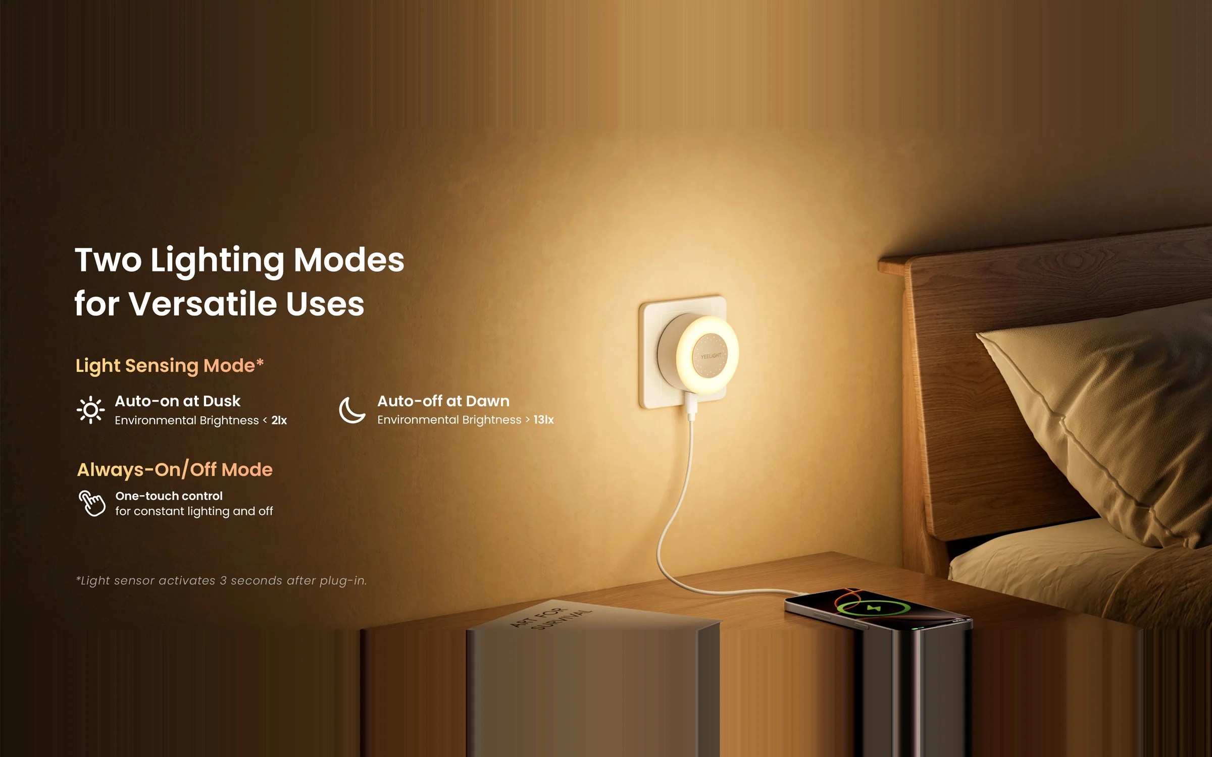 Yeelight Jelly4 Plus Night Light hero banner showing illuminated character
