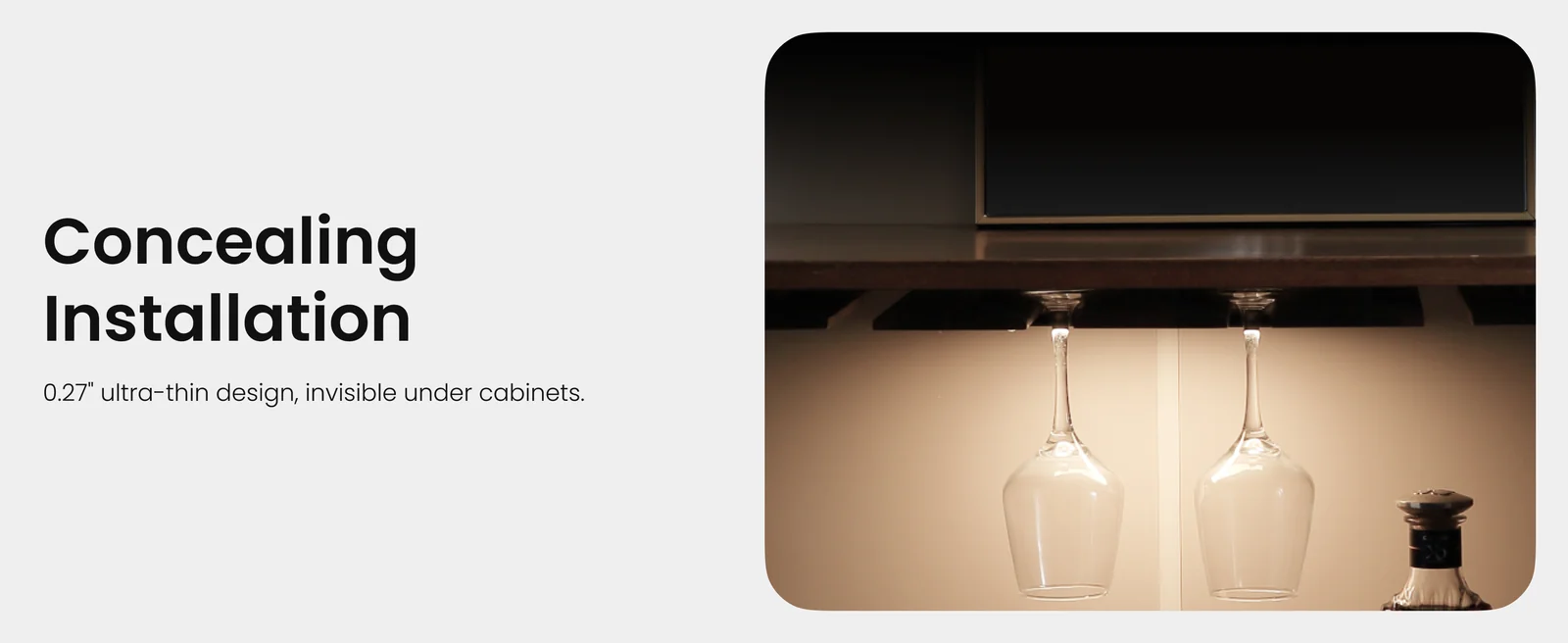 Yeelight Mate Motion Sensor Closet Light feature panel showing motion sensor activation