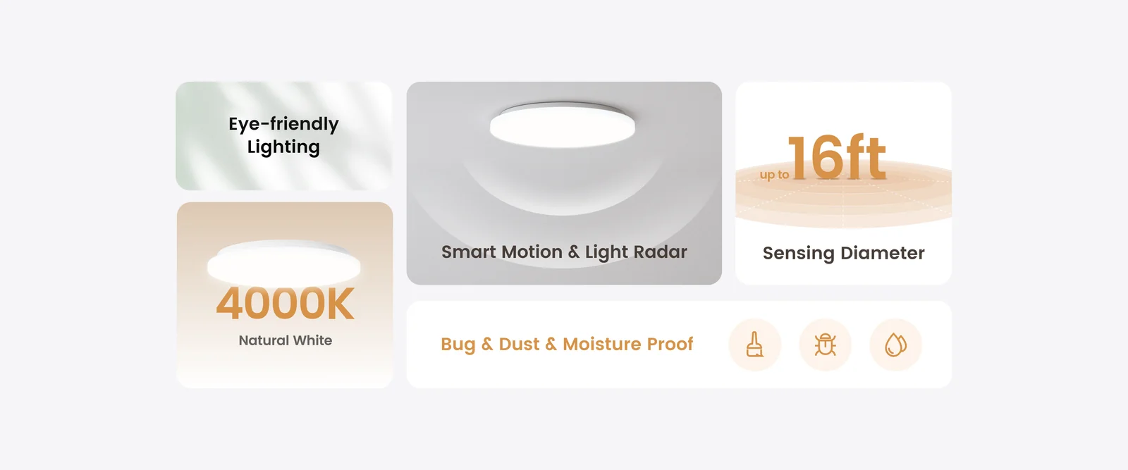 Yeelight MercuryE Ceiling Lamp feature panel showing color tuning range