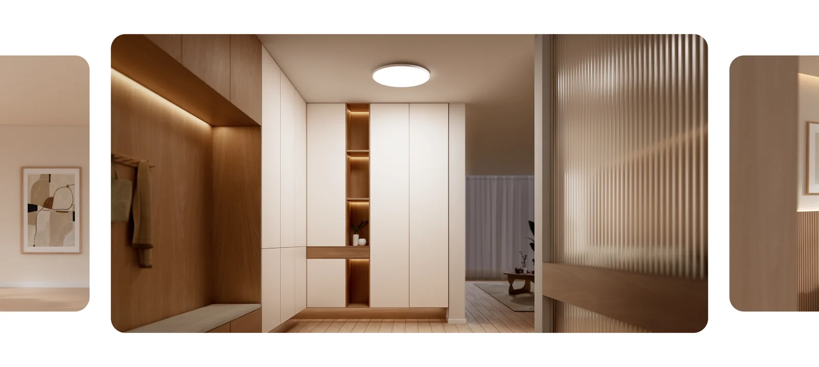 Yeelight Mercury Ceiling Lamp feature panel showing easy installation method