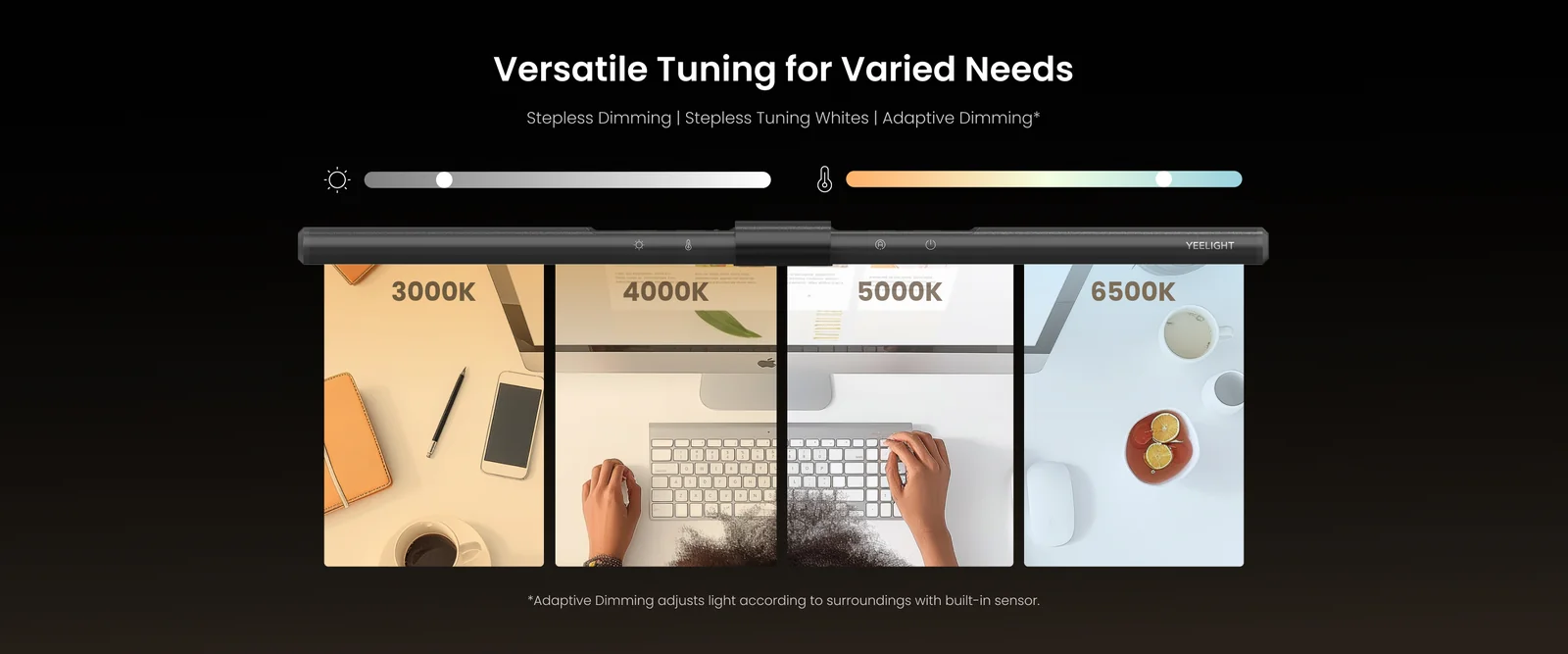 Yeelight Pura Pro feature panel showing wide illumination coverage
