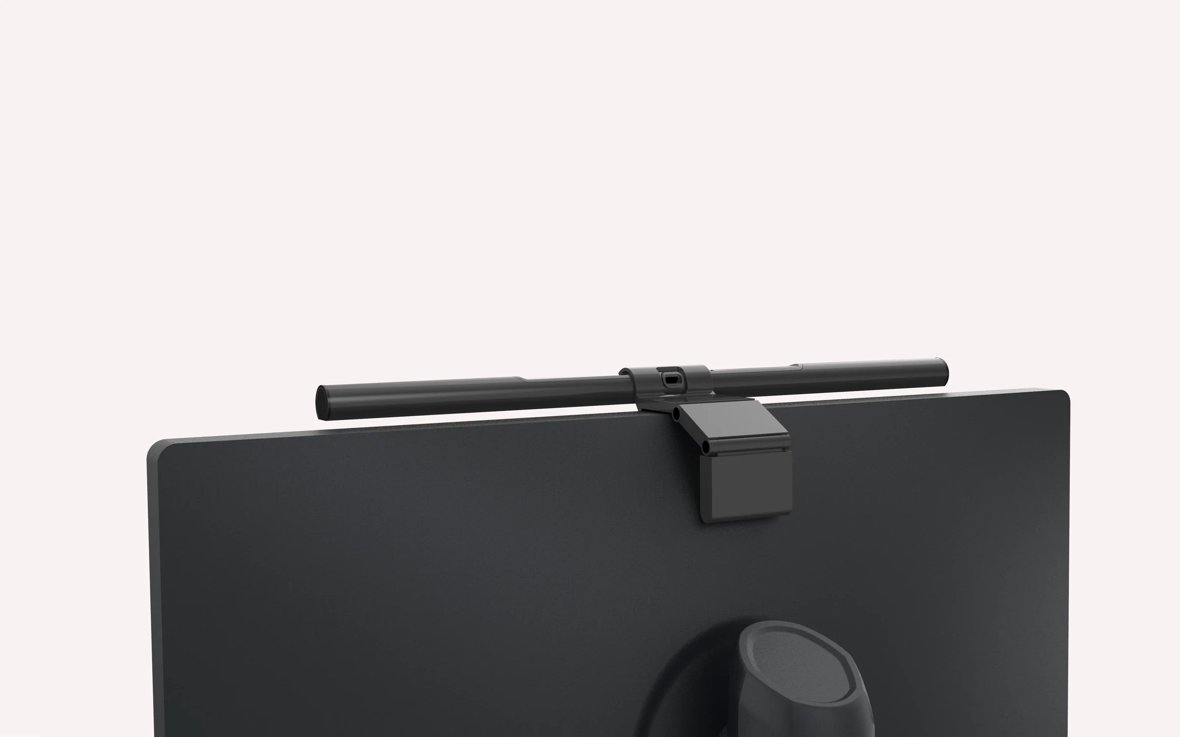 Yeelight Pura Light Bar mounted on monitor in lifestyle desk scene