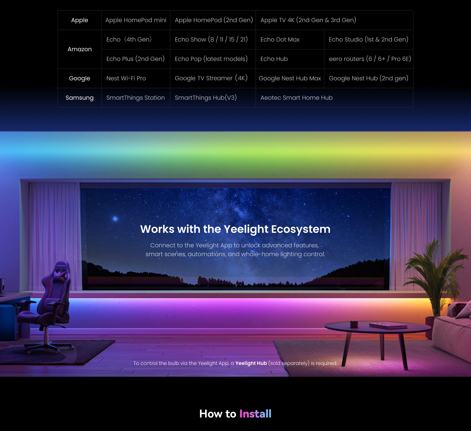 Smart LED Strip Lights D1 marketing section 4/5